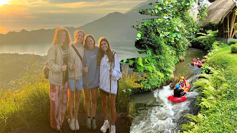 Cave Lazy Tubing Bali and Mount Batur Trekking