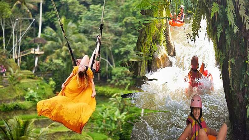 Cave Lazy Tubing Bali and Ubud Jungle Swing