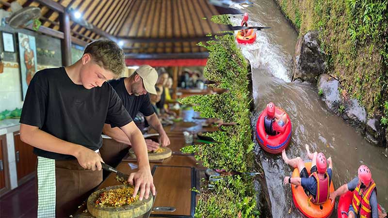 Cave Lazy Tubing and Balinese Cooking Class